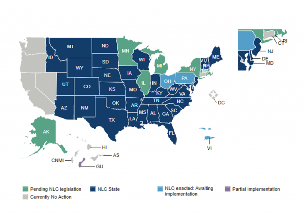 NLC States - Guide to Nursing Licensure Compact (NLC)